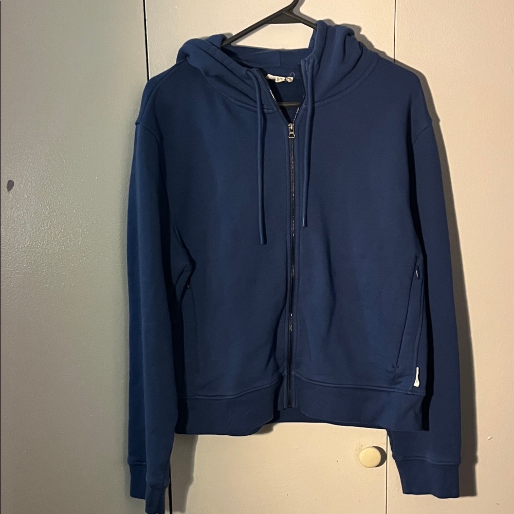 Wesley Blue Zip-Up Jacket